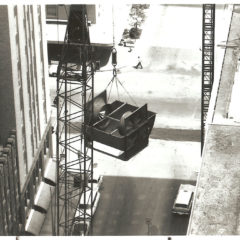 (FNB.2010.3.23) - Ventilation Equipment Installation, First National Center, View of Park Avenue from Main Tower of First National Center, c. September 1971