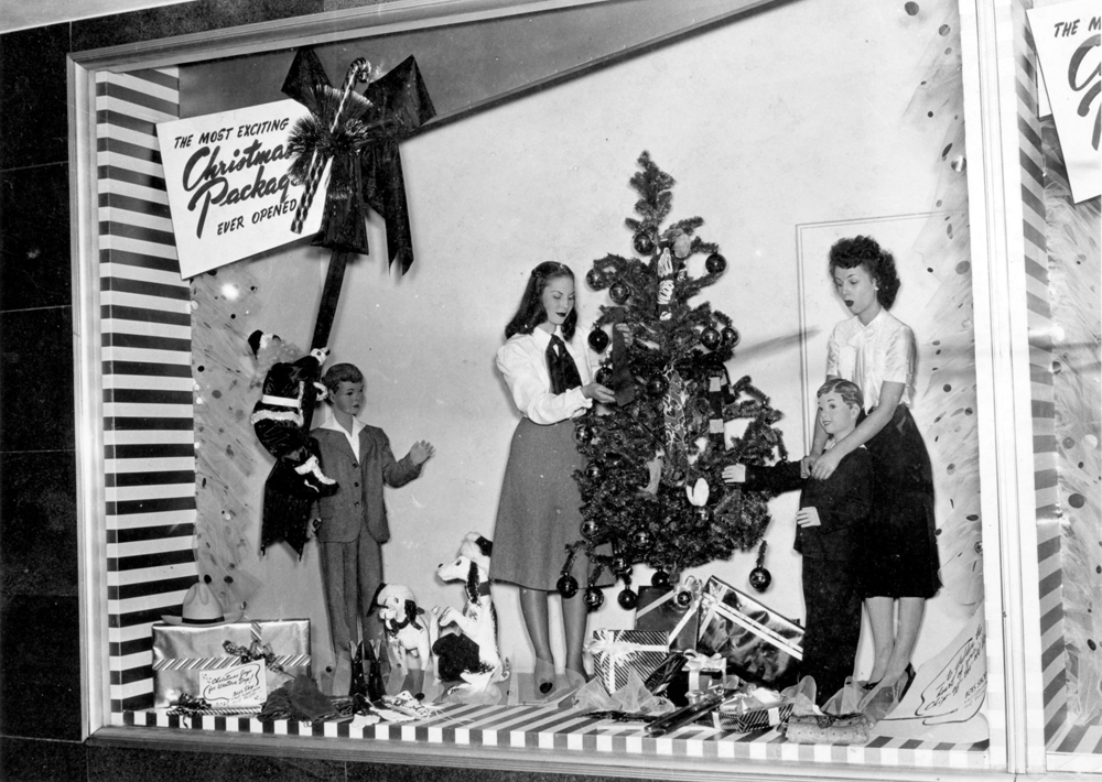 (CHS.2011.01.5) - Display Window for John A. Brown Department Store, Christmas 1947