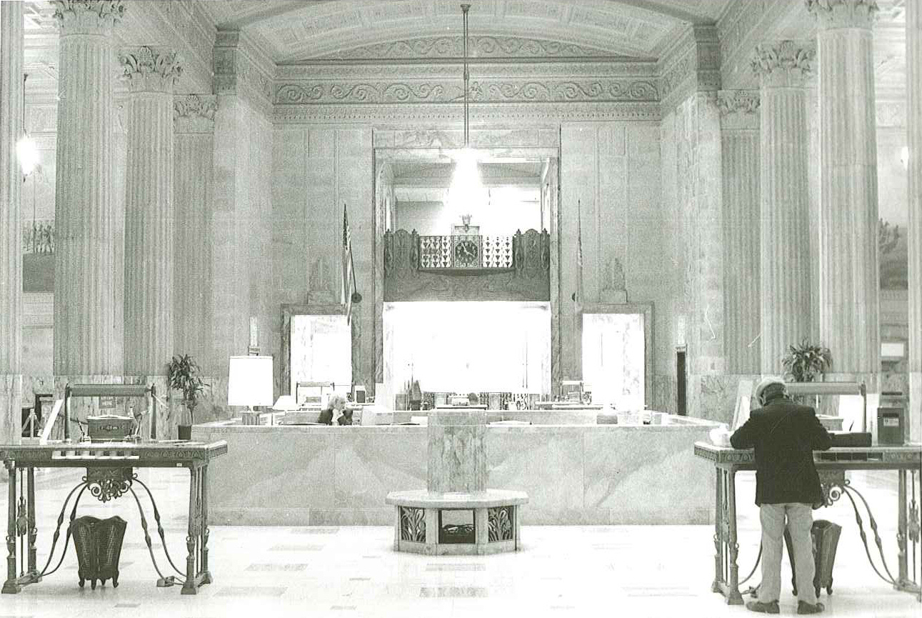 (FNB.2010.8.03) - Great Banking Hall, First National Building, c. 1980s