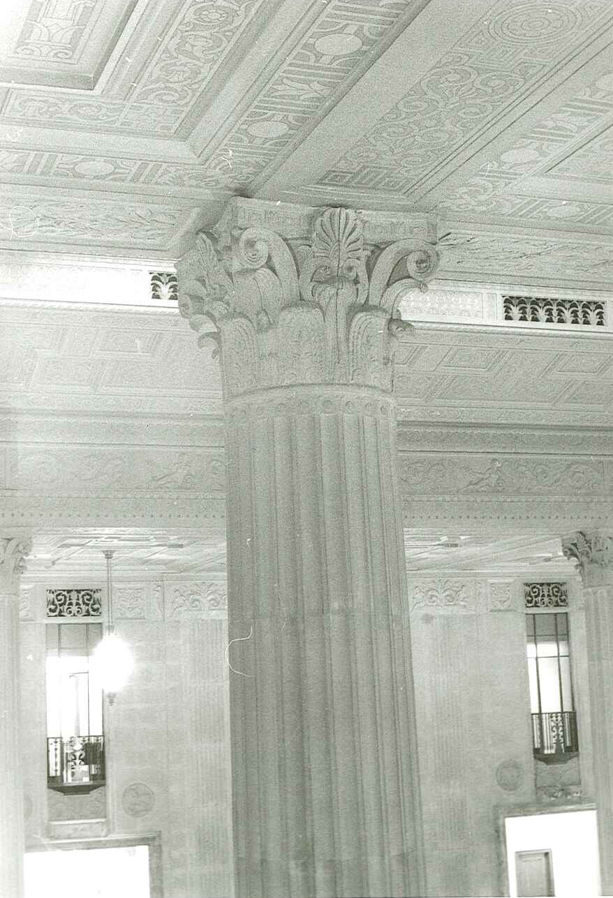 (FNB.2010.8.04) - Detail, Great Banking Hall, First National Building, c. 1980s