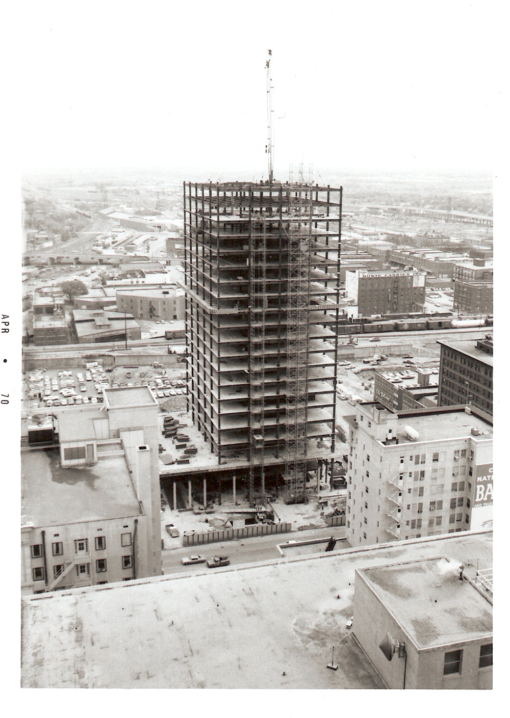 (FNB.2010.5.11) - Liberty Tower Construction, View East from First National Tower, c. 19701