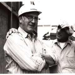 (FNB.2010.3.26) - Red Randolph (left) and Crew During Construction of First National Center, c. 1971