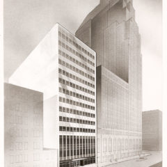 (FNB.2010.3.17) - Architect's Conceptual Drawing of First National Office Building, 120 Park Avenue, c. 1955