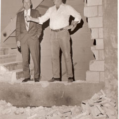 (FNB.2010.3.27) - Red Randolph (right) During Construction of First National Center, c. 1971