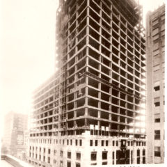 (FNB.2010.3.07) - First National Building Construction, View Southeast from Northwest Corner of Park and Robinson, 27 April 1931