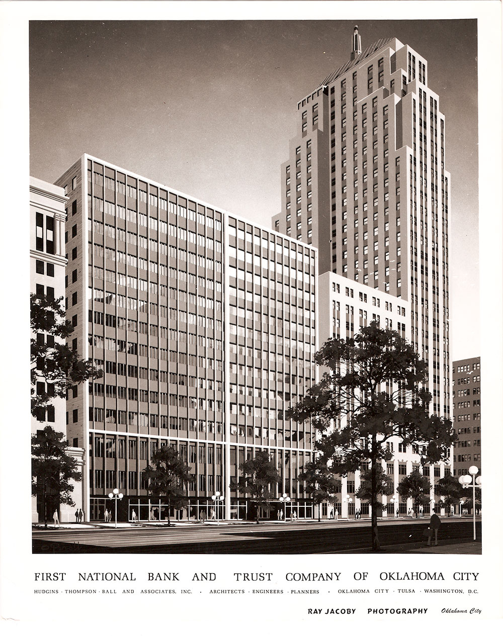 (FNB.2010.3.20) - Architect's Drawing of First National Center Park Avenue Entrance, c. 1969