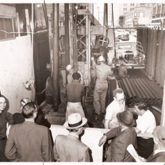 (FNB.2010.3.34) - First National Center Construction, View South on Robinson from Park Avenue, c. 1972