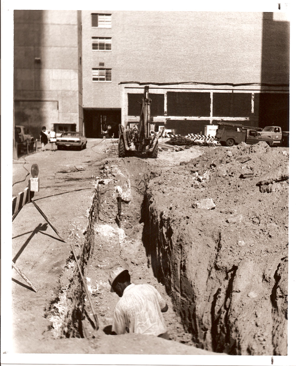 (FNB.2010.3.35) - Excavation for First national Center Construction, Possibly Site of Former Auto Hotel, c. 1972