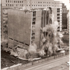 (FNB.2010.3.32) - First National Bank Parking Garage Demolition, 117 W Main, 7 May 1972