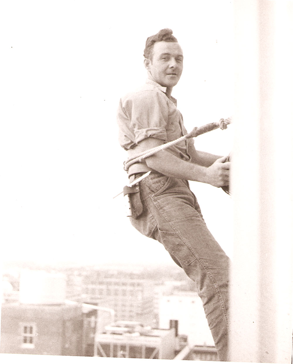 (FNB.2010.6.13) - Window Washer, First National Building, c. 1960