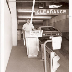 (FNB.2010.12.12) - Jim Morgan, Parking Garage, First National Center, c. 1970