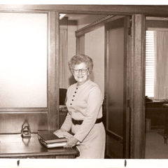 (FNB.2010.12.18) - Secretary in Office, First National Center, c. 1970