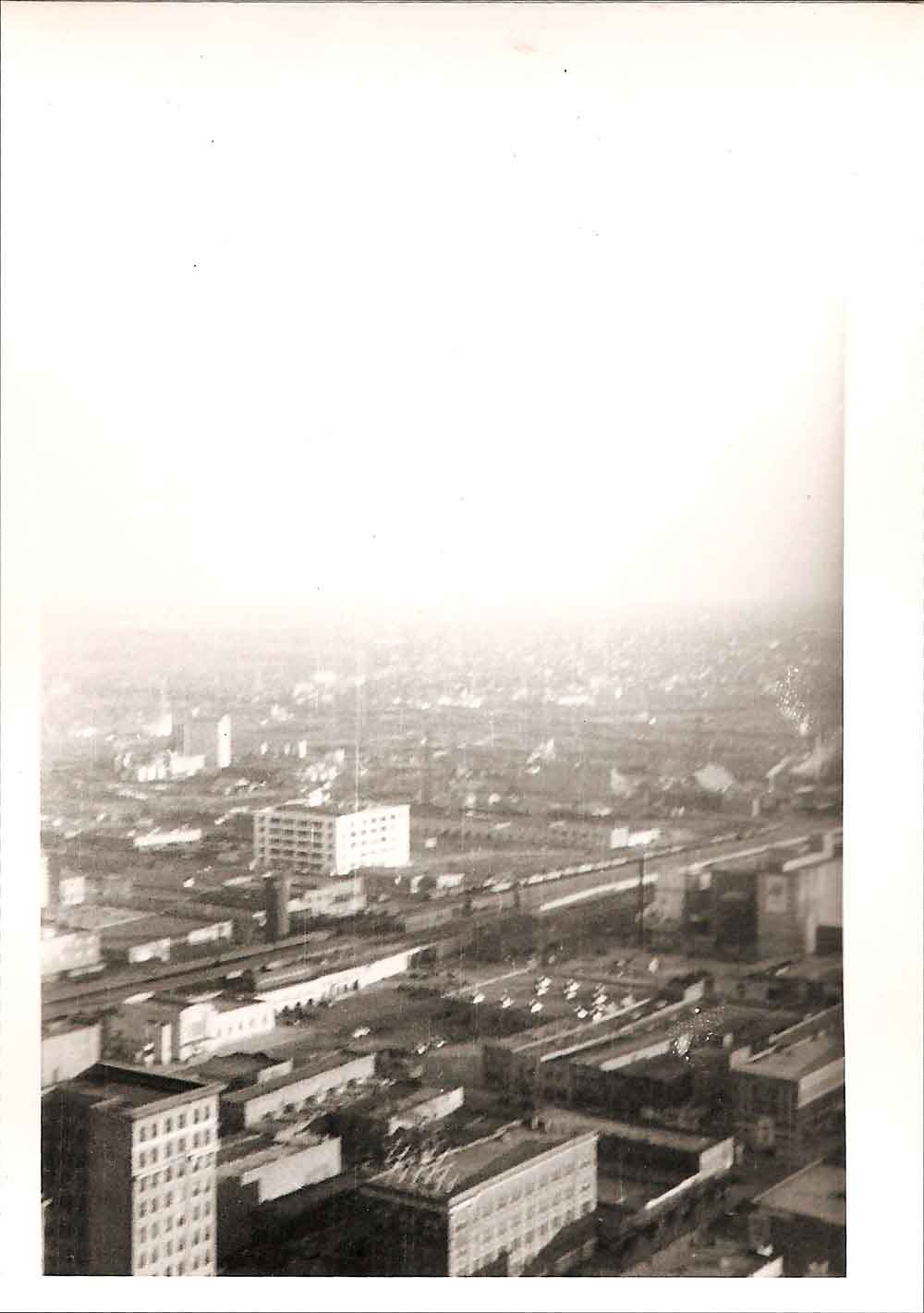 (HTC.2010.6.03) - View Southeast from the First National Bank Building, c. 1937