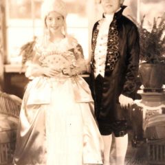 (HTC.2010.8.06) - Phyllis Hightower (left) and Frank Hightower (right) in Colonial Costume, c. 1934
