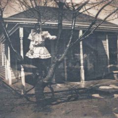 (HTC.2010.8.10) - Girl in Tree, c. 1890s