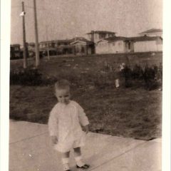 (HTC.2010.8.17) - Hightower Child (probably Frank) on the Drive of 409 NW 21, View Northeast of 300 Block of NW 22, c. 1926