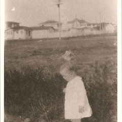 (HTC.2010.8.19) - Hightower Child (probably Frank) on the Drive of 409 NW 21, View Northeast of 300 Block of NW 22, c. 1926