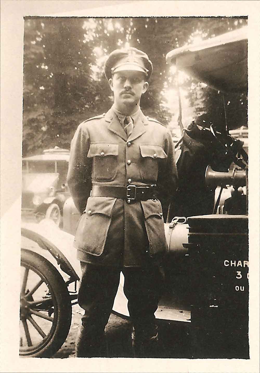 (HTC.2010.8.30) - Wilbur Edward Hightower, American Field Service Ambulance Corps, France, 1918