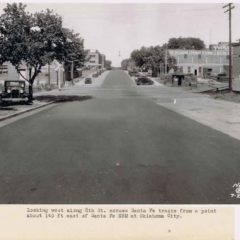 (JMSH.2011.1.02) - 002 - Looking West Along 8th St Across The Sf Tracks From A Point About 140 Ft East Of Santa Fe Ebm At OKC