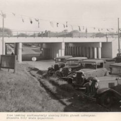 (JMSH.2011.1.137) - 330 - Looking SW Showing 5th St Underpass OKC Grade Separation ca. 1931-1934