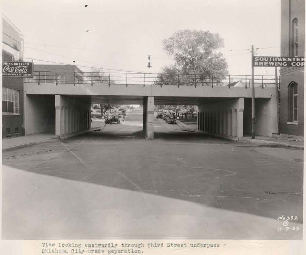 (JMSH.2011.1.139) - 332 - Looking East Through McGee Avenue Underpass ca. 1931-1934