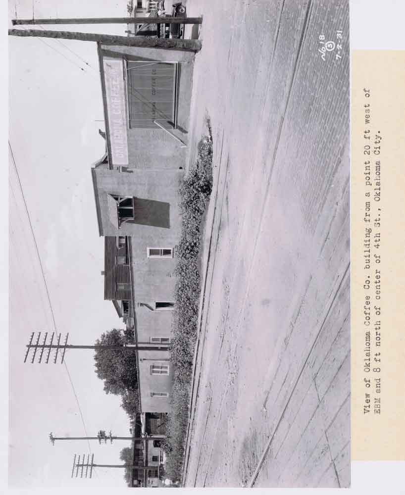 (JMSH.2011.1.20) - 018 - View Of Oklahoma Coffee Co. Building From A Point 20 Ft West Of Ebm And 8ft North Of Center Of 4th St.