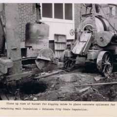 (JMSH.2011.1.35) - 150 - Close Up View Of Bucket For Digging Holes To Place Concrete Cylanders