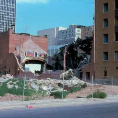 (KMC.2011.2.13) - Demolition of Midwest Theatre, 16 N Harvey, c.1975