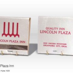 (KYLE.2010.03.09) - Lincoln Plaza Inn Matchbook, 4445 Lincoln Blvd., Quality Inn Hotelk