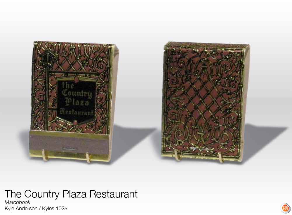 (KYLE.2010.03.14) - The Country Plaza Restaurant Matchbook