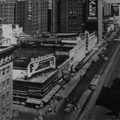 (OMC.2012.1.02) - View East on Main (likely from Kerr's Dept Store, 318 W Main, c. 1940s