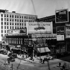 (OMC.2012.1.03) - Northeast Corner of Main and Broadway, c. 1920s