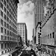 (OMC.2012.1.14) - View North on Robinson from Grand, c. 1930s