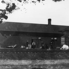 (CHS.2011.01.08) - Oklahoma Station on the Santa Fe Railroad, c. 1889