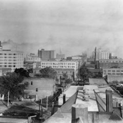 (CHS.2011.01.73) - View E from Tower of Oklahoma County Courthouse, 20 N Dewey, c. 1920s 