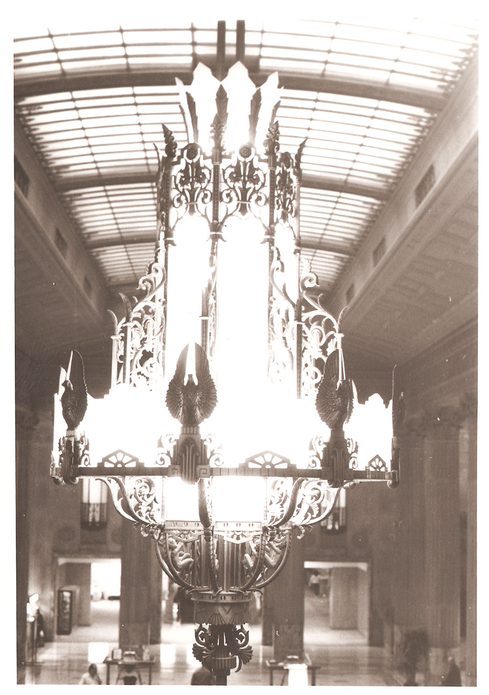 (FNB.2010.8.05) - Chandelier, Great Banking Hall, First National Building, c. 1980s