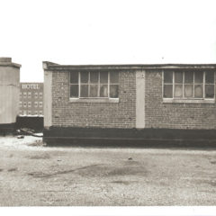 (FNB.2010.16.08) - Rooftop Structure (probably roof of Auto Hotel, 116 W Park), View South, 1960s