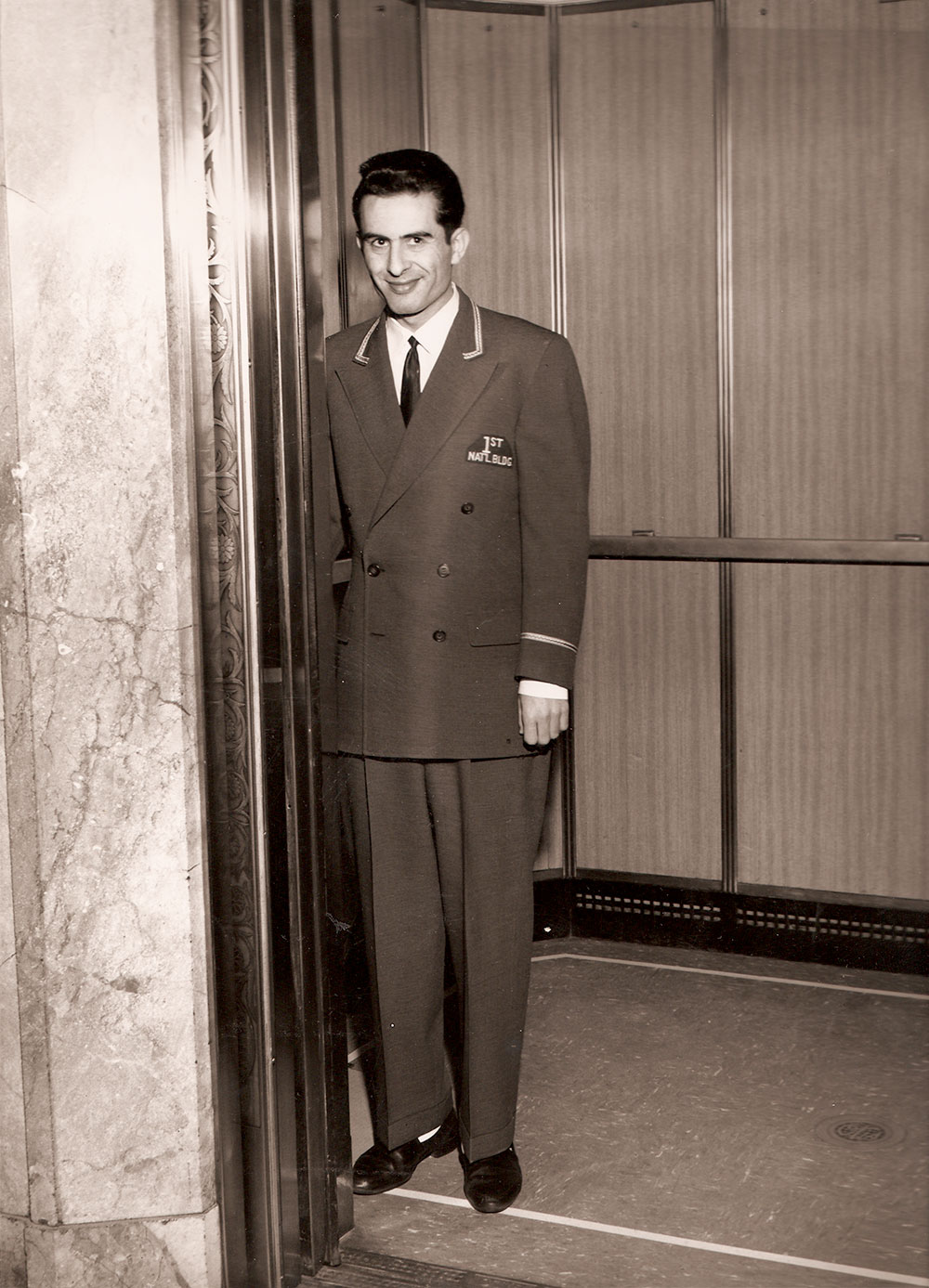 (FNB.2010.6.30) - Doorman, First National Building, c. 1960