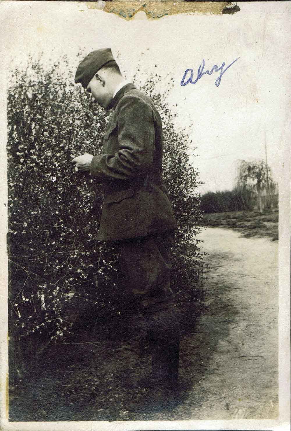 (RAC.2010.02.09) - Alvy Kline in Army Uniform, c. 1918