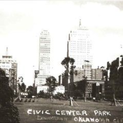 (RAC.2010.07.06) - Civic Center Park, View East from East Side of Municipal Building, c. mid-1930s