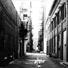 (RAC.2010.07.104) - View East from 300 Block of Maiden Lane, c. 1968