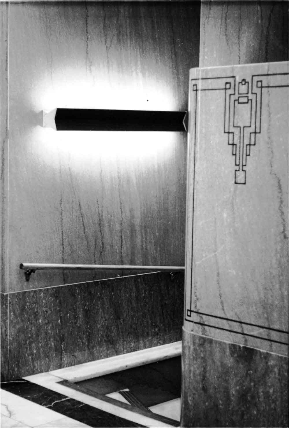(RAC.2010.07.109) - Interior Detail in Globe Life Building, 311 W Sheridan, c. 1968