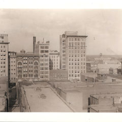 (RAC.2010.09.02) - View of East Side of Unit Block of Broadway (probably from atop American National Bank), c. 1910s