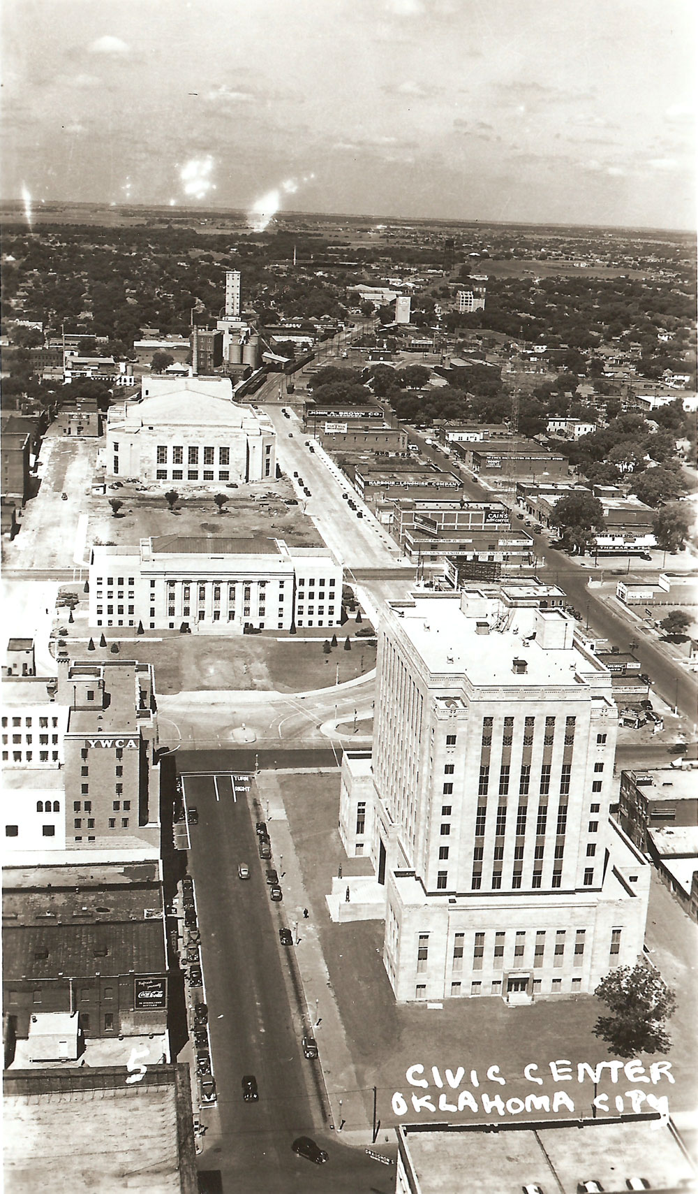 (RAC.2010.09.03) - Civic Center Under Construction, View West from First National Building, c. early 1937
