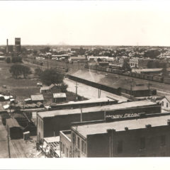 (RAC.2010.09.07) - Frisco Railyard, View West, Likely from Alexander Drug Building, 226 W 1, c. 1910s