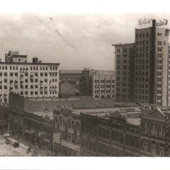 (RAC.2010.09.09) - View Southeast, South Side of the 200 Block of W Main Likely Taken from Majestic Building, 301 W Main, c. 1910s