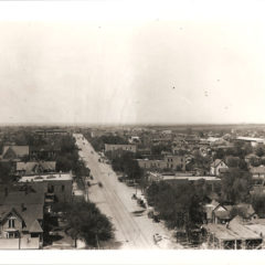 (RAC.2010.09.18) - View North on Broadway from Top of Pioneer Telephone Building, 401 N Broadway, c. 1909