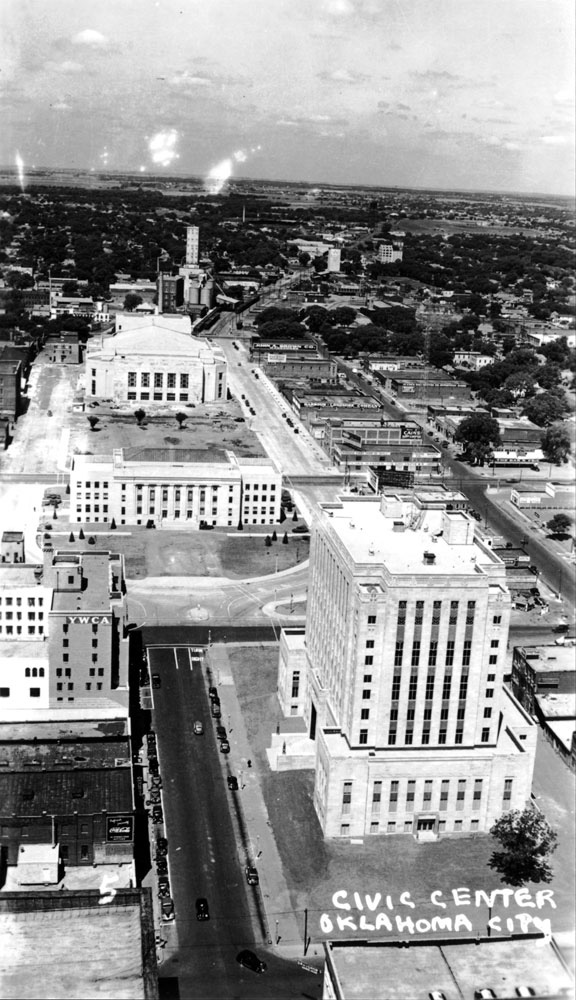 (RAC.2010.09.26) - Civic Center Under Construction, View West from First National Building, c. early 1937