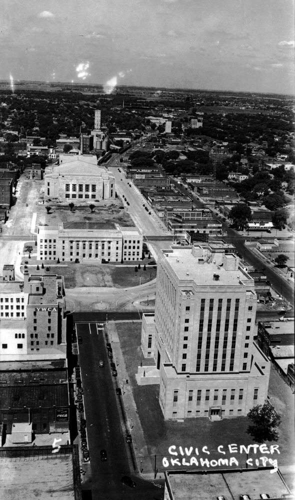 (RAC.2010.09.31) - Civic Center Under Construction, View West from First National Building, c. early 1937