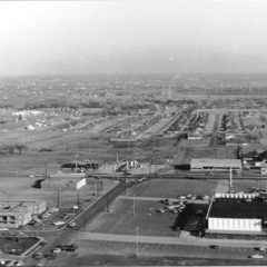 (RAC.2010.09.41) - View East from United Founders Tower, near Northwest Expressway and May, c. late 1960s